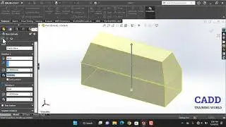 Creating  First  Object In SolidWorks Tutorial 5