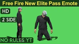 Free Fire New elite pass emote Green screen | FF Green screen sad emote by @No_Rules_YT_