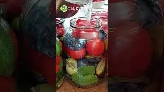 Зимние заготовки!Помидоры со сливами! #ухтыкухня #вкусноибыстро #помидоры #заготовкиназиму
