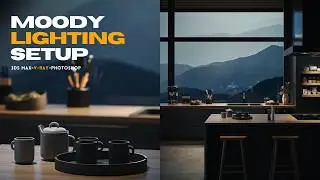 How To Create Moody Evening Lighting In 3ds Max & V-ray | 3D Tutorial | No Audio