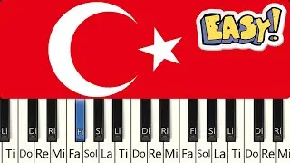 Turkish National Anthem | Easy Piano Tutorial for Begineer | 