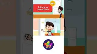 23. Asking for Permission (English Dialogue) - Role-play conversation for Kids #shorts