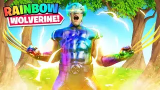 FIRST RAINBOW WOLVERINE IN FORTNITE