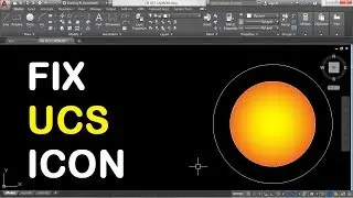 How to Fix UCS Icon in AutoCAD 2018