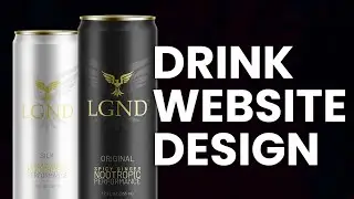 Drink Website Design  | Live Design Stream