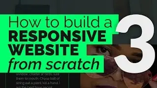 How to Create a Responsive Website from Scratch - Part 3: The About Section #Responsive #CSS