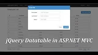 JQuery DataTable Part 5