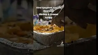 Viral Spaghetti Squash With Shrimp & Ground Turkey Meal 