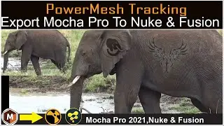 Power Mesh Tracking with Mocha Pro , Nuke & Fusion | Export Mocha Pro Alembic for Nuke & Fusion