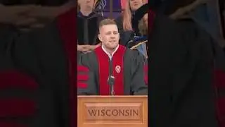 JJ Watt Tried To Put A Beer Under Every Seat At His Commencement Speech