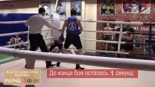 Новичок в боксе против мастера.  Воля к победе