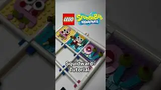 Squidward from Spongebob Squarepants out of LEGO bricks MOC Tutorial 🦑 