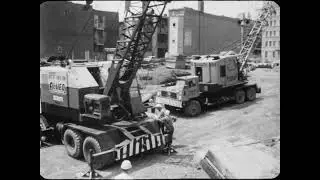 Construction du métro près de la station Sherbrooke. - 1965