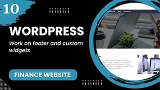 WordPress #10 - Work on footer and custom widgets