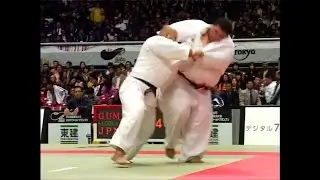 Probably the heaviest Uchi Mata Sukashi counter in Judo history 