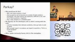 DEFCON 18: This Needs to be Fixed and Other Jokes in Commit Statements 1/3