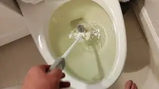 BOWL SCRUBBER  TO UNCLOG TOILET  GUARANTEED EVERYTIME.