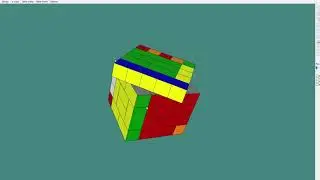 Dia-5 cube 5x5 Re-assembling-I #8 Assembling 1x1 small edges and 1x1 corners