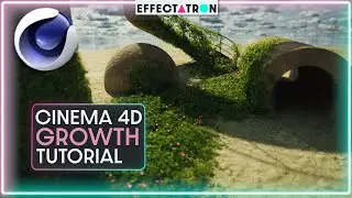 Easily Grow Anything Across Multiple Objects with Fields C4D Tutorial - Quixel + Redshift