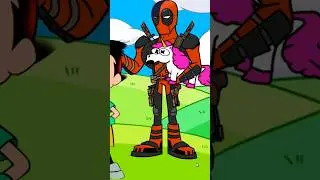 Teen Titans GO X Deadpool Spider Gwen FNAF #Gumball #fnaf #spiderman #shorts #colorswap #deadpool