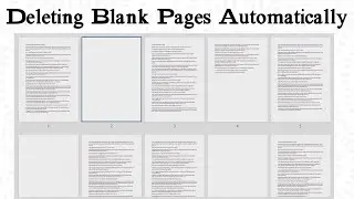 MS Word | Deleting Blank Pages Automatically | VBA code