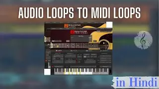 Creating midi guitar loops from guitar audio loops | Real guitar vst plugin tutorial