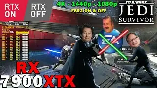 Star Wars Jedi Survivor Ray Tracing ON & OFF | RX 7900 XTX | 5800X3D | 4K 1440p 1080p | Max Settings