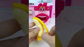 Washing Machine Eating Banana Set Toys, Satisfying With ASMR Video Lily Toys Unboxing #kitchentoys