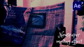 Harry potter newspaper effect  | After effects | Moving image