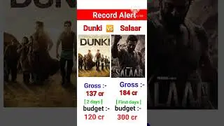 Salaar movie first day box office collection ll salaar vs dunki movie comparison