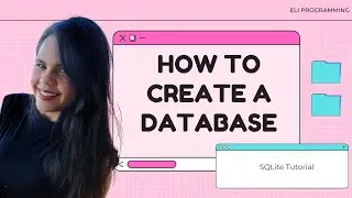 How to create a database - SQLite