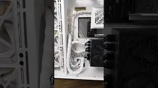 All white PC build reveal! #pc #pcbuild #gamingpc #pcgaming