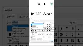 therefore in MS Word - ওয়ার্ডে অতএব চিহ্ন