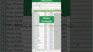 Fill Down Excel Hack 👍 #excel #msexcel #shorts #myexcelonline