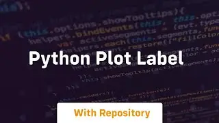 python plot label