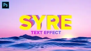 SYRE 3D Text Effect - Photoshop CC Tutorial (2020)