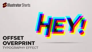 How to Create Offset Overprint Typography Effect | Illustrator Tips and Tricks