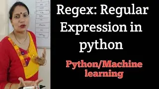 Class 14- Python Regular Expression I RegEx In Python | Python Programming