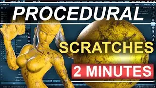 Blender 2.8 : Procedural Scratches (In 2 Minutes!!!)