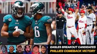 Philadelphia Eagles “BREAKOUT” Candidates For 2022 | Phillies COMEBACK VICTORY Over Marlins REACTION