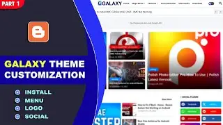 Galaxy Template for Blogger Customization | Blogger Theme Design - #1