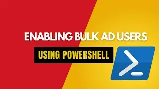 enabling bulk ad users with PowerShell script