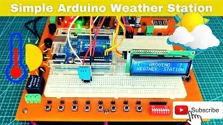 Simple Arduino Weather Station | Arduino Weather Station dht11 | diy weather station