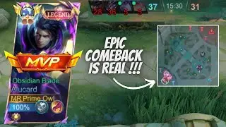 Epic Comeback! 1v5 Alucard Clutch Win | My Team Was Dead, But I Carried! | MLBB