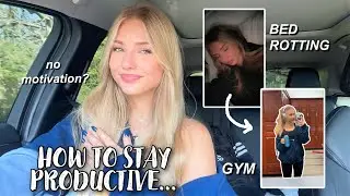 how i stay PRODUCTIVE with NO motivation... *advice from a highschooler*