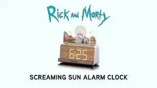 Rick and Morty Screaming Sun Alarm Clock from ThinkGeek