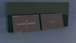 Modern Business Card in Blender Detailed Tutorial For Beginners