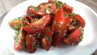 Острые помидоры. Spicy tomatoes. Рецепт классной закуски)