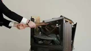 4K Television Set | Old Tv | Smashed | Sledgehammer | Free Stock Video Footage