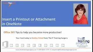 Insert Attachment or Printout in OneNote
